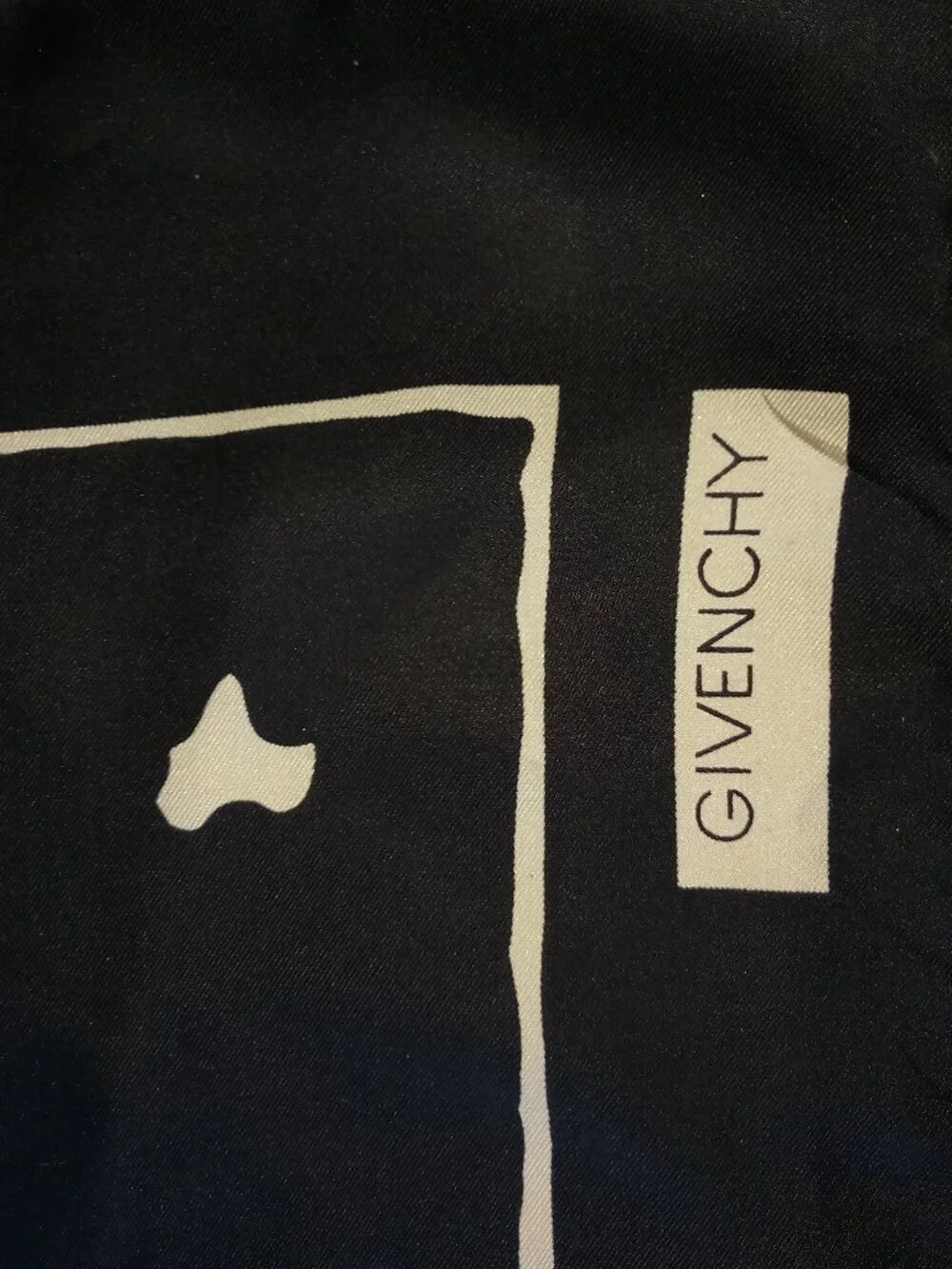 100 percent silk Givenchy  designer scarf